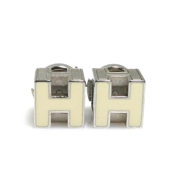 HERMES White Earrings - Picture 1 of 5